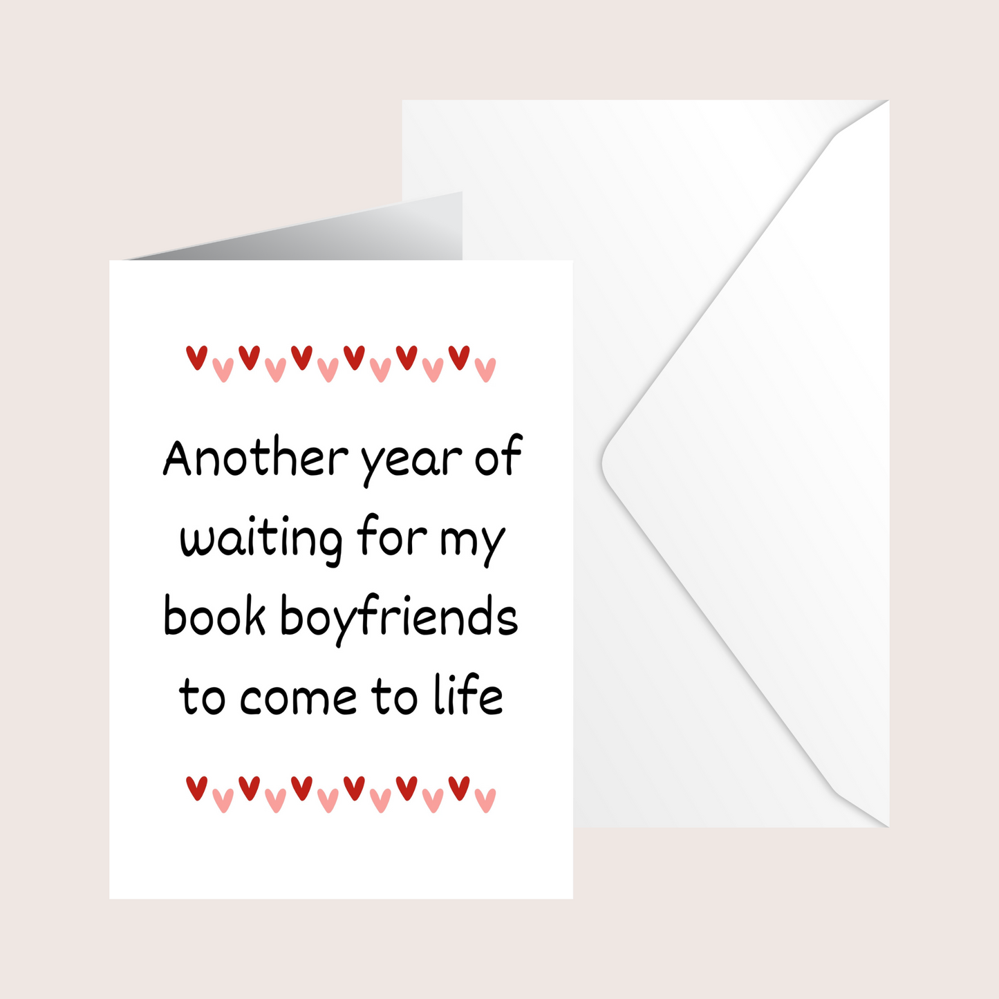 Waiting for my book boyfriend card