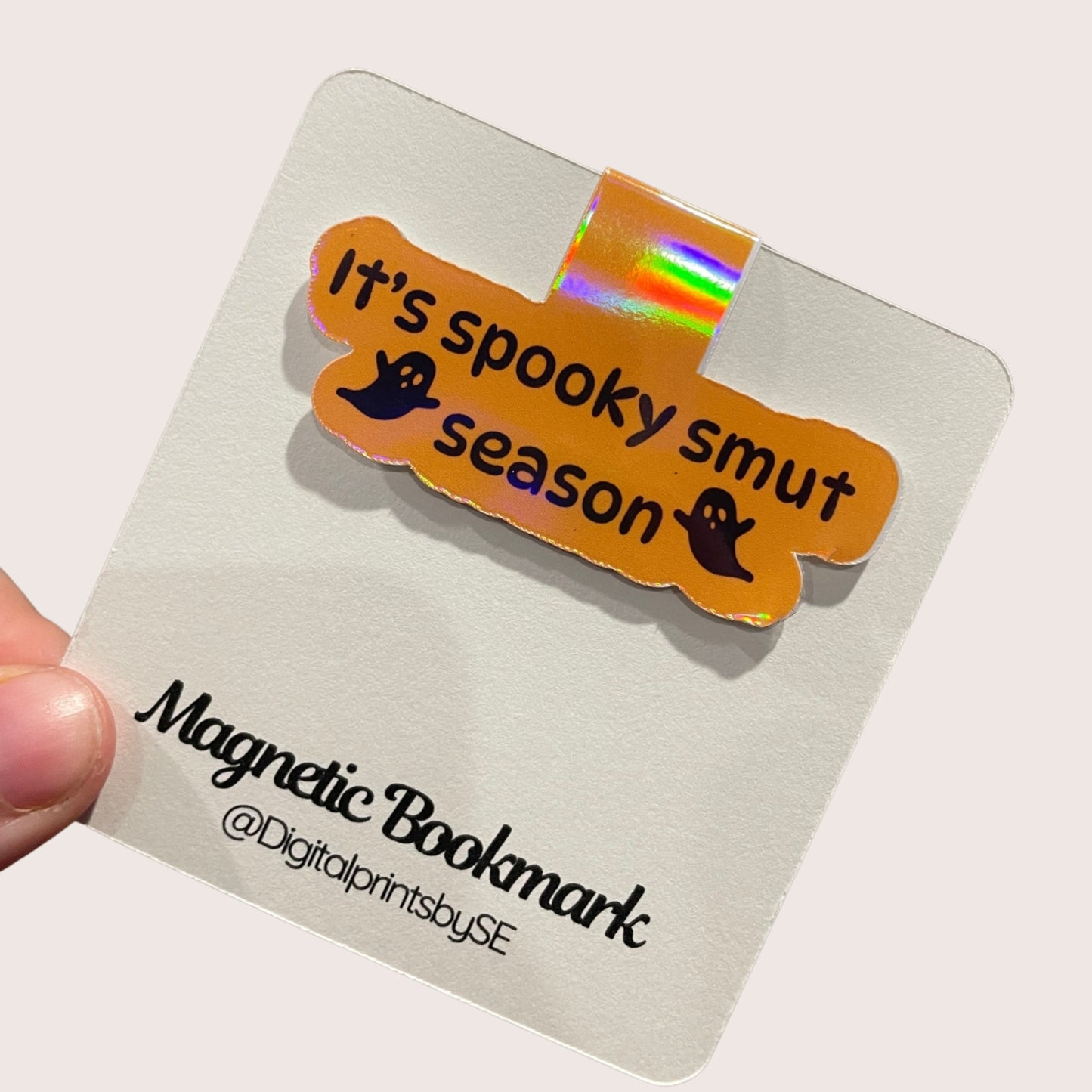 "Its spooky smut season" magnetic bookmark