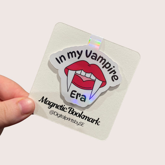 "In my vampire era" magnetic bookmark