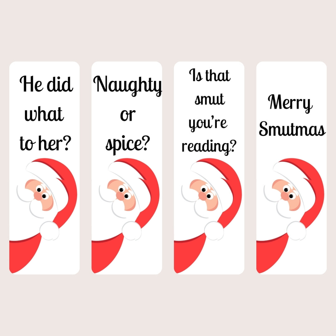 Smutty Christmas theme bookmarks