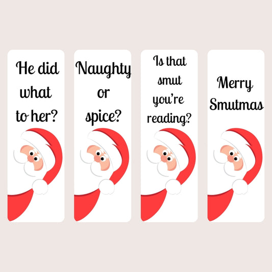 Smutty Christmas theme bookmarks