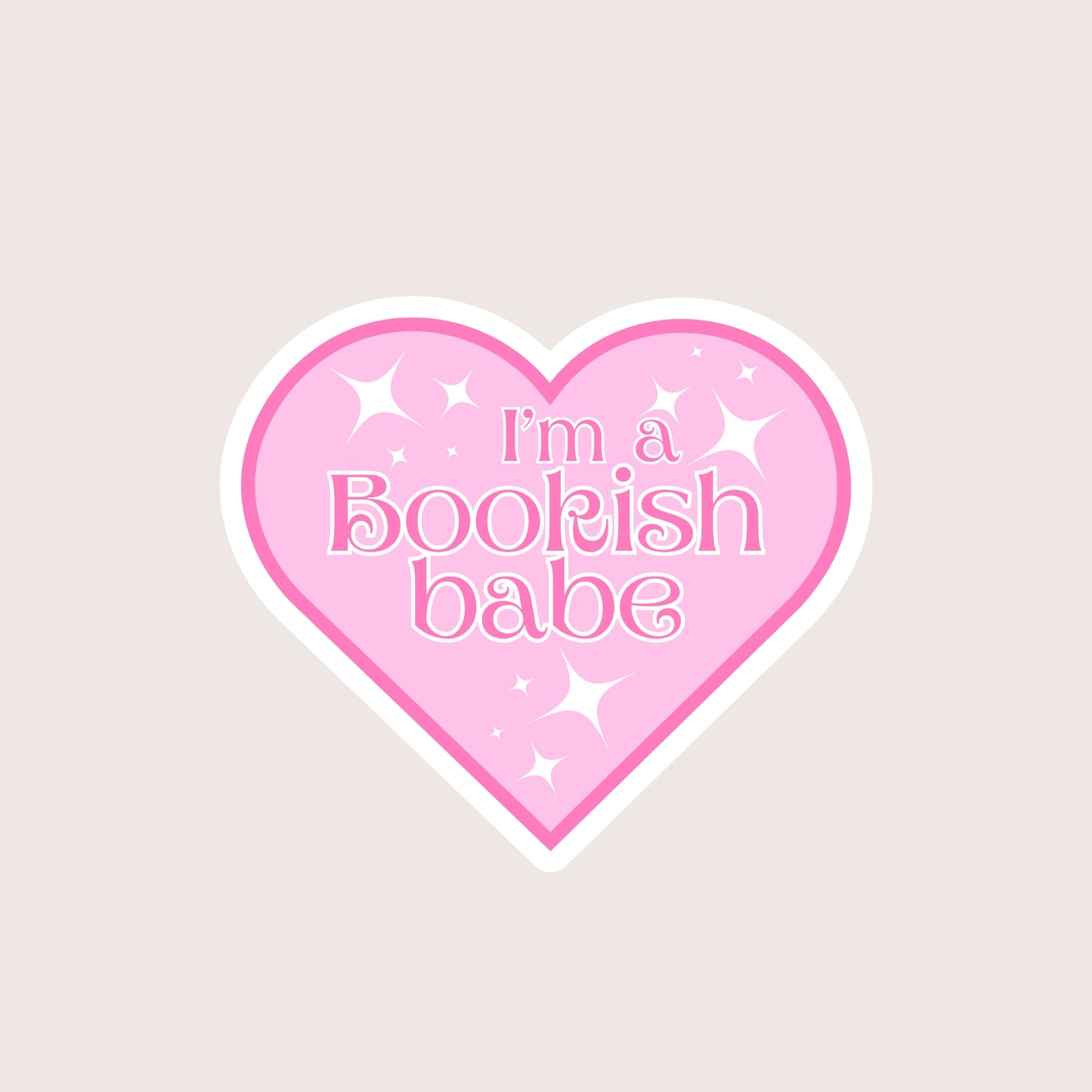 I'm a bookish babe sticker