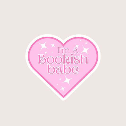 I'm a bookish babe sticker