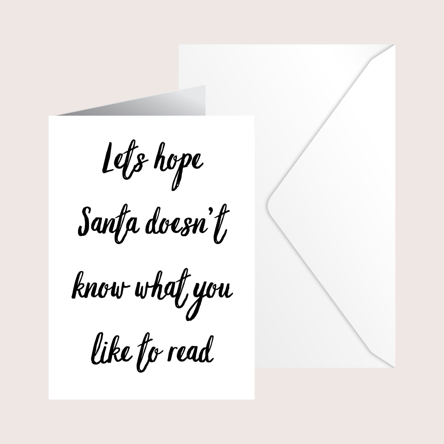 Bookish Christmas card