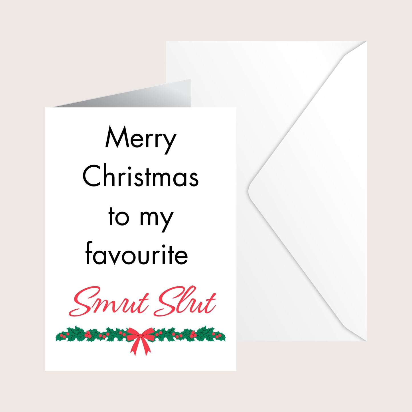 Christmas smut slut card